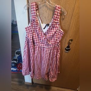 Torrid x retro chic gingham print dress